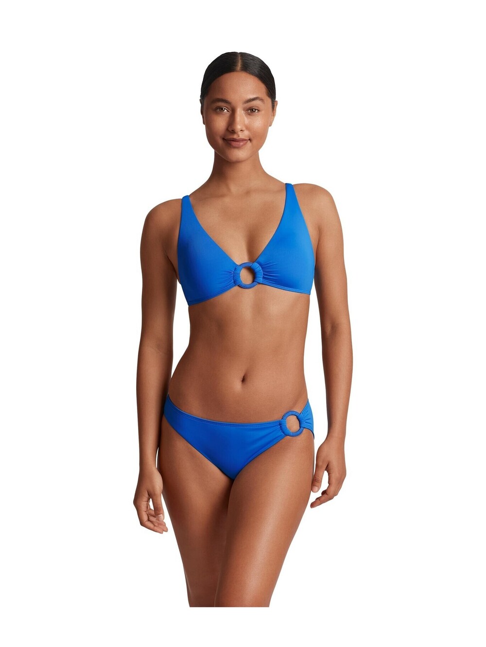 Lauren Ralph Lauren Solid Macrame Ring Bottom - Bikini for Women - Blue 14